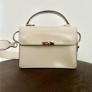 Marc Jacobs Cream Mini Bag with Gold Accents